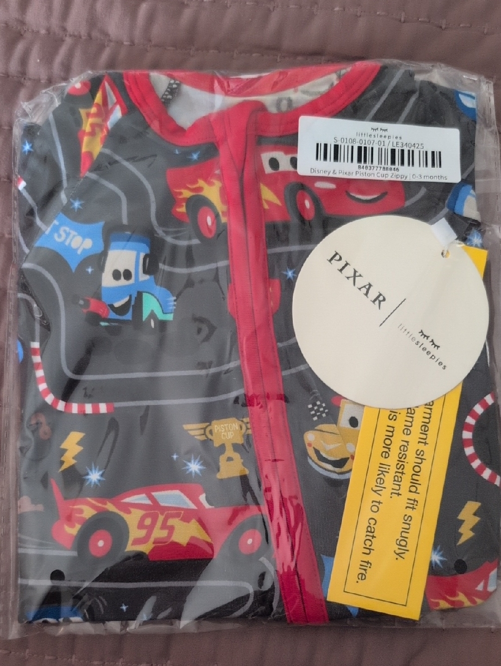 Little Sleepies Piston Cup Zippy